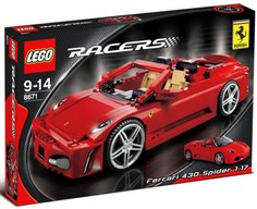 LEGO 8671 Racers   Ferrari 430 Spider   AL MOMENTO NON DISPONIBILE