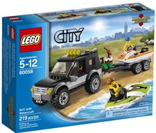 LEGO  60058   City  SUV  con moto d’acqua      AL MOMENTO NON DISPONIBILE        